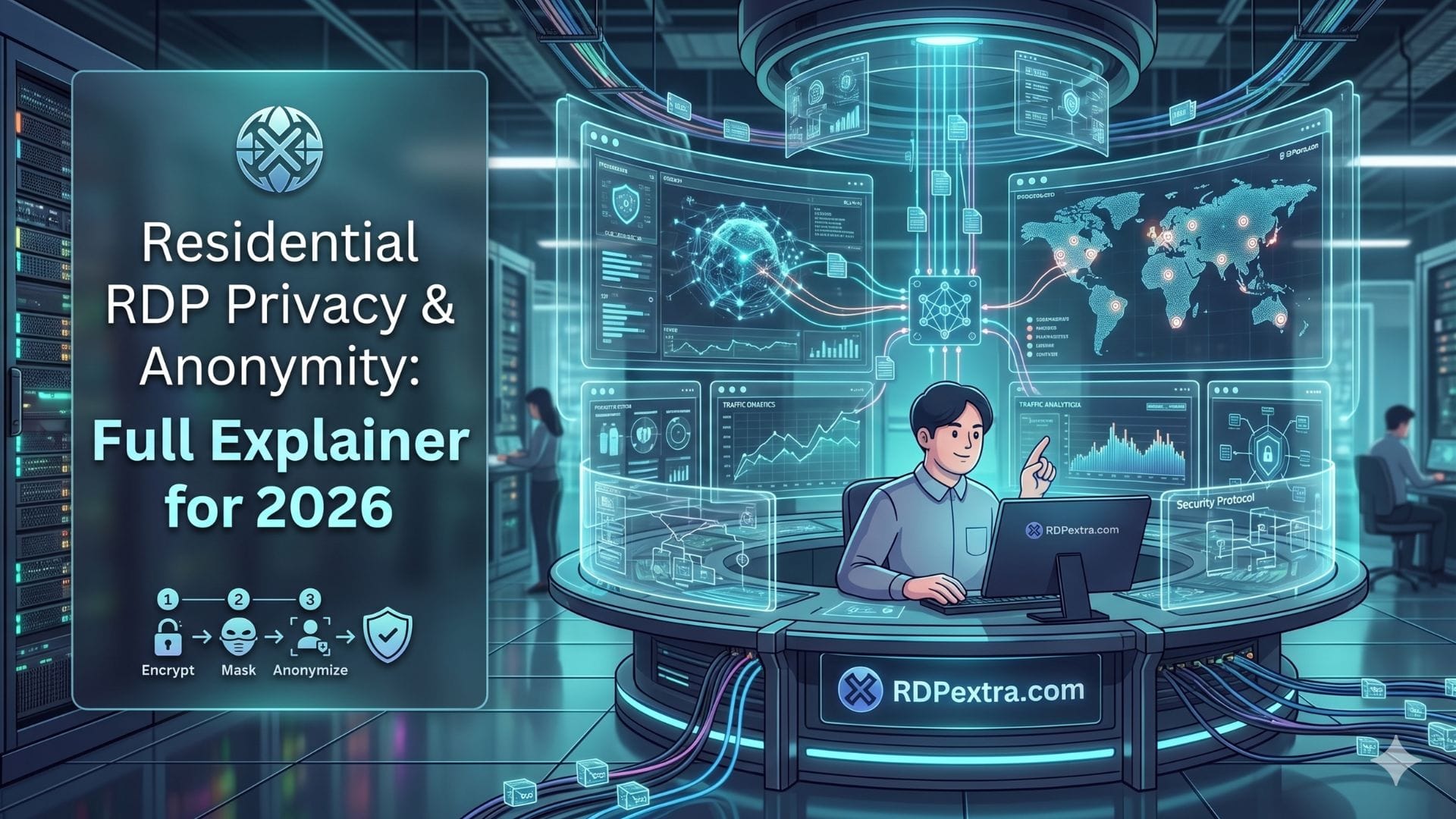 Residential RDP privacy and anonymity guide explaining secure remote access, online privacy, and anonymous browsing in 2026.
