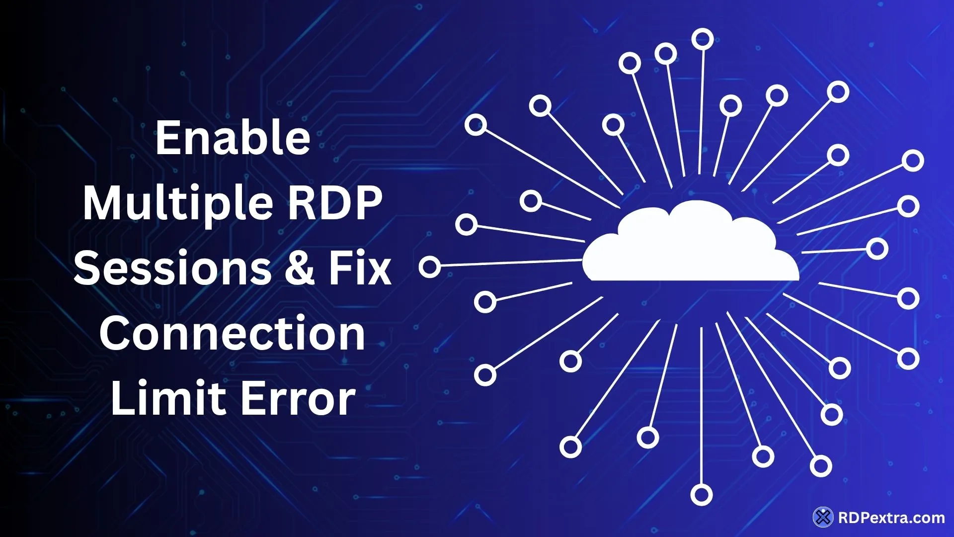 Enable Multiple RDP Sessions & Fix Connection Limit Error