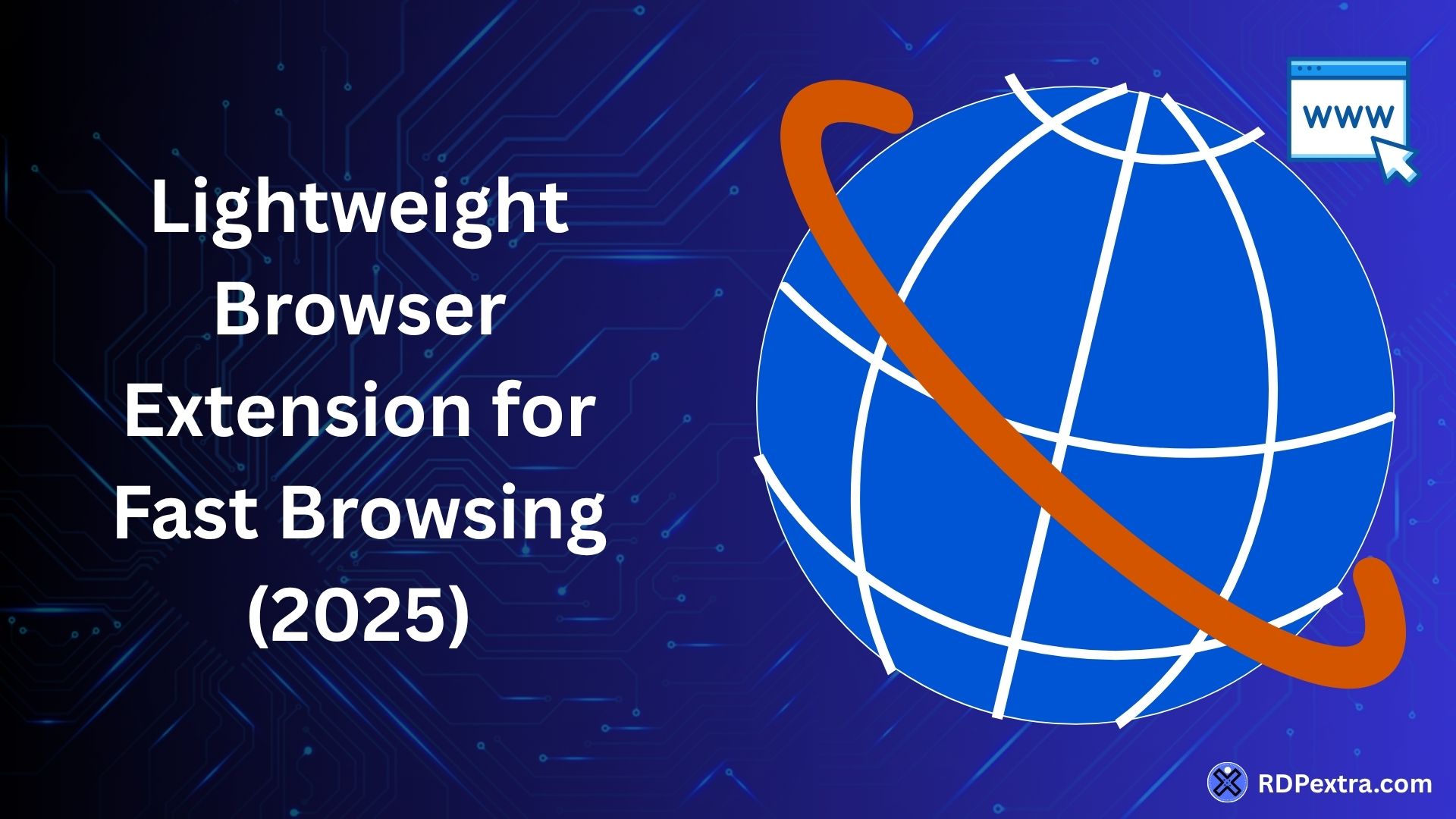 Lightweight browser extension for fast browsing showing minimal design and performance-focused addon concept