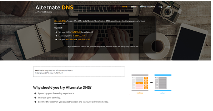 alternate dns