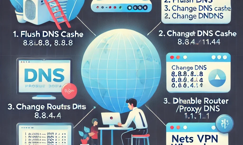 dns probe finished nxdomain