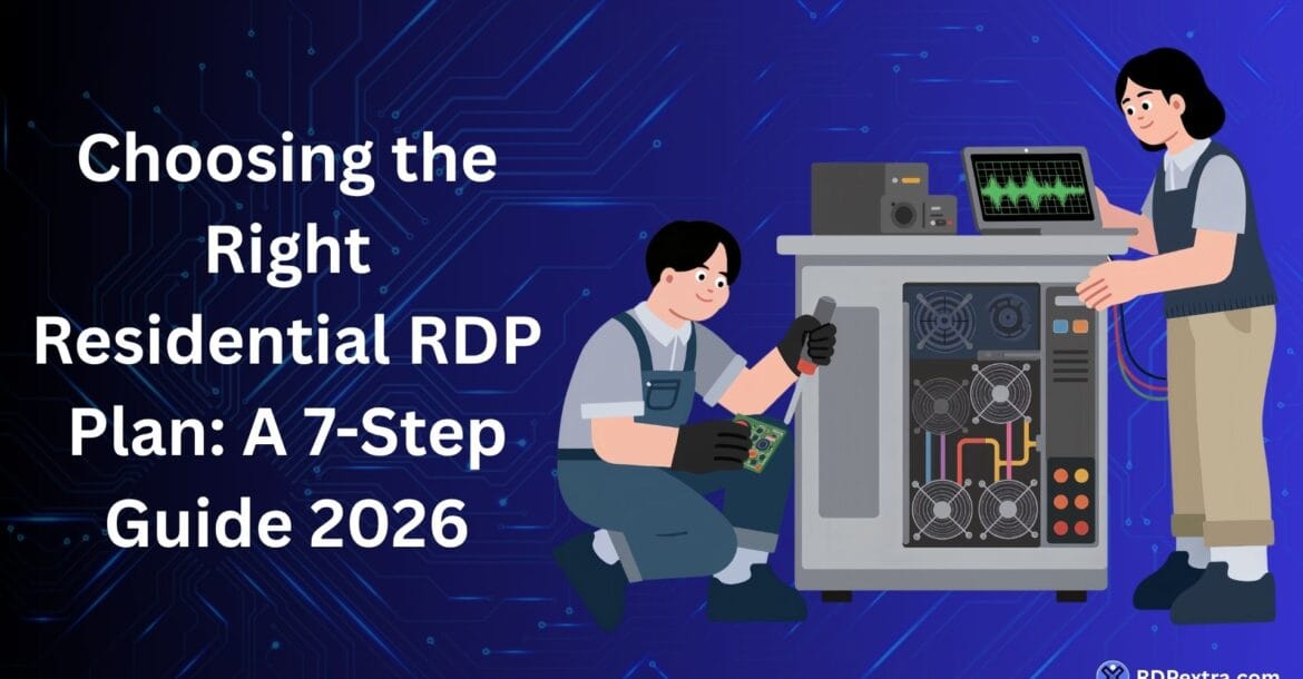 Choosing the right Residential RDP plan with a 7-step guide for selecting the best Residential RDP in 2026.