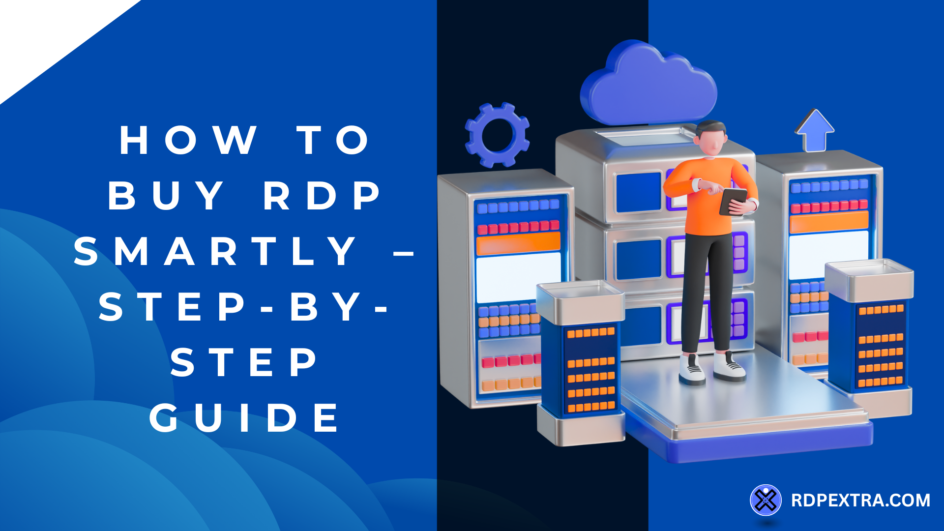 Illustration showing how RDP connects a user’s computer to a remote server securely.