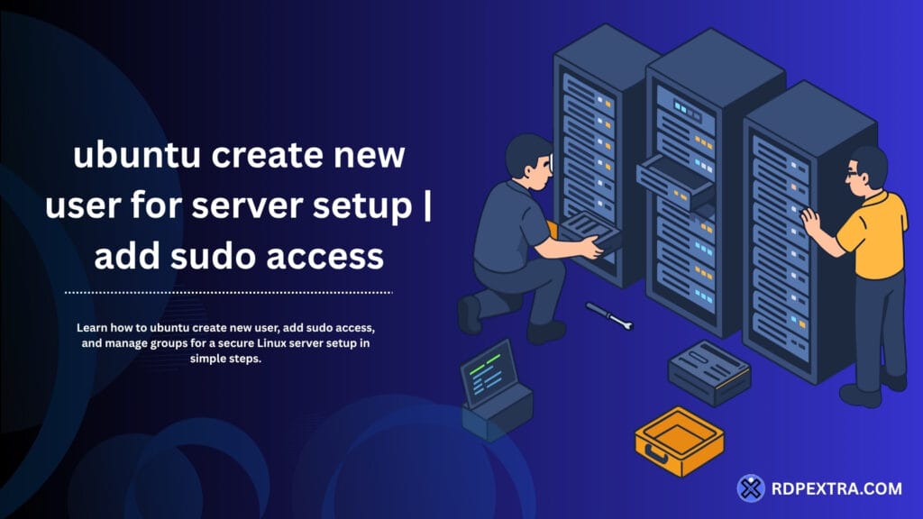 Ubuntu create new user for server setup with technicians adding sudo access on multiple Linux servers.