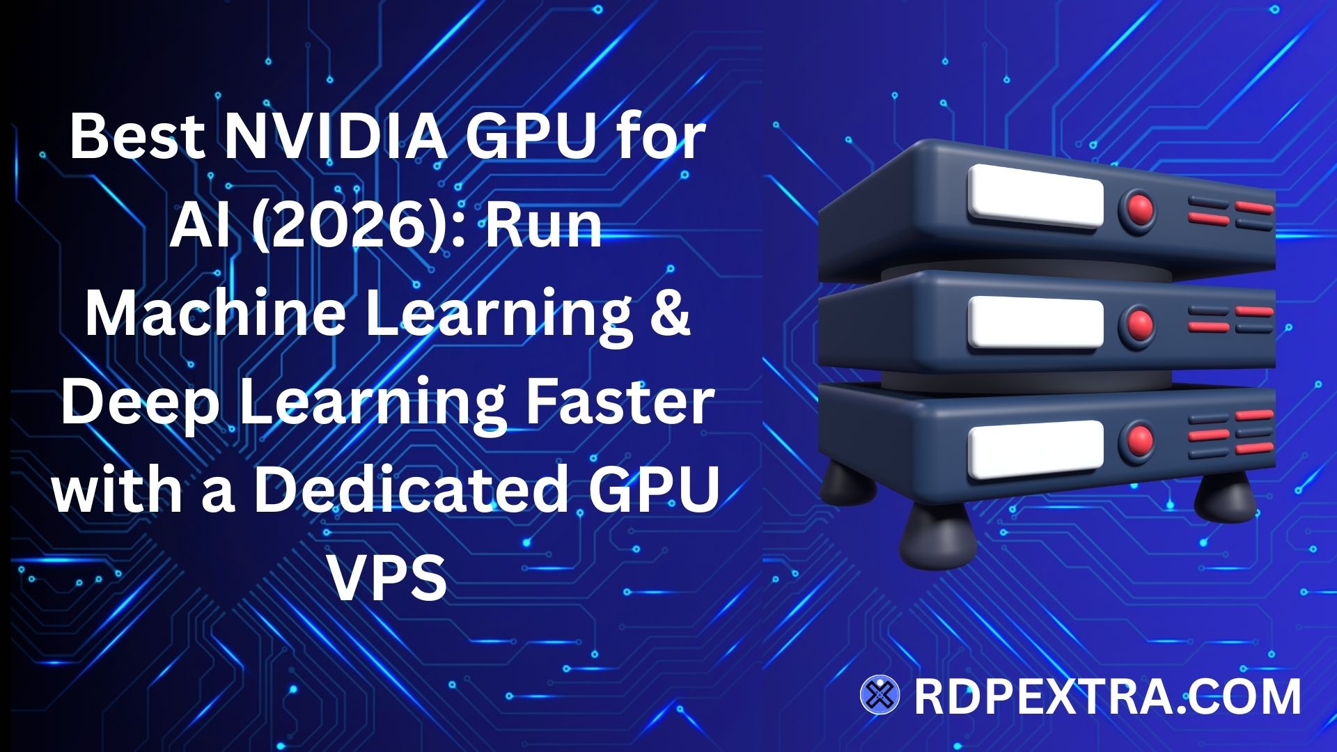 NVIDIA GPU for AI training with machine learning and deep learning workloads