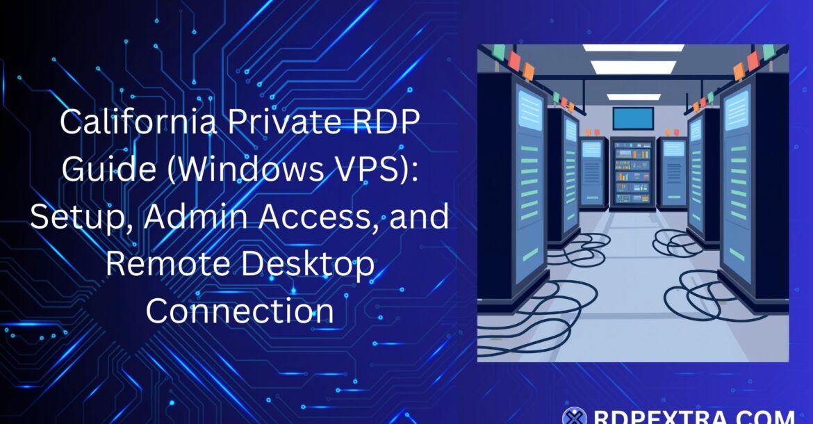 RDPEXTRA California Private RDP server plans with full admin access and 1Gbps speed
