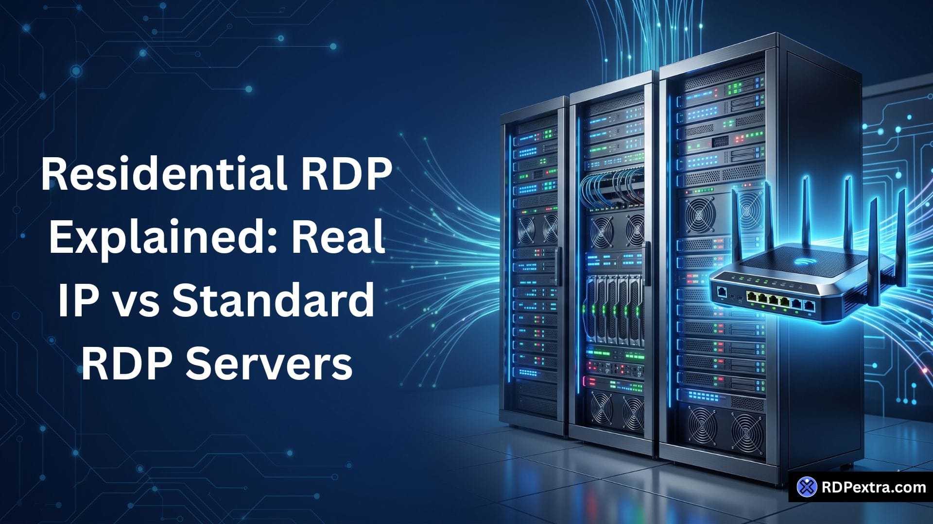 Residential RDP explained with a comparison of real residential IPs and standard RDP servers for secure remote access and trusted online sessions.