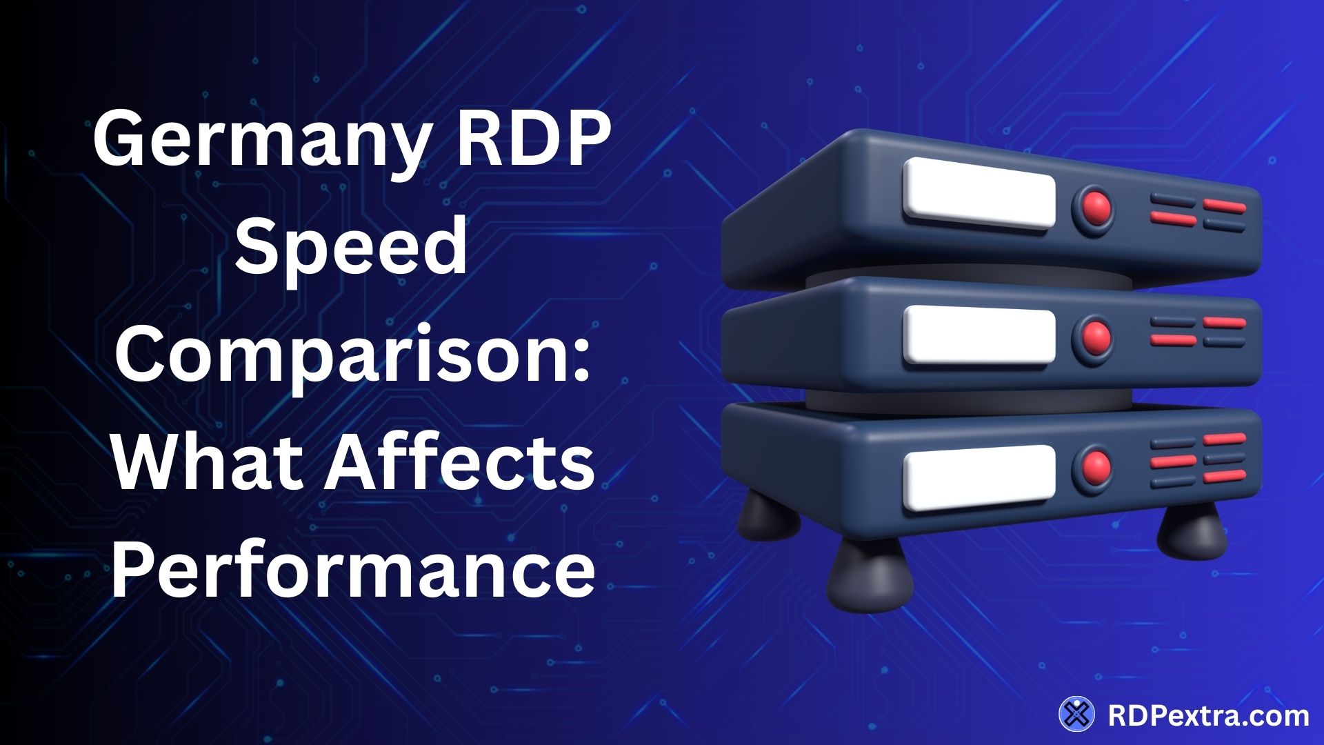 Top Germany RDP hosting for business 2026 guide with server infrastructure illustration.