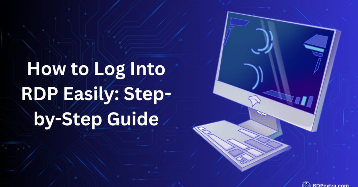 How to log into RDP easily step-by-step guide with remote desktop screen illustration