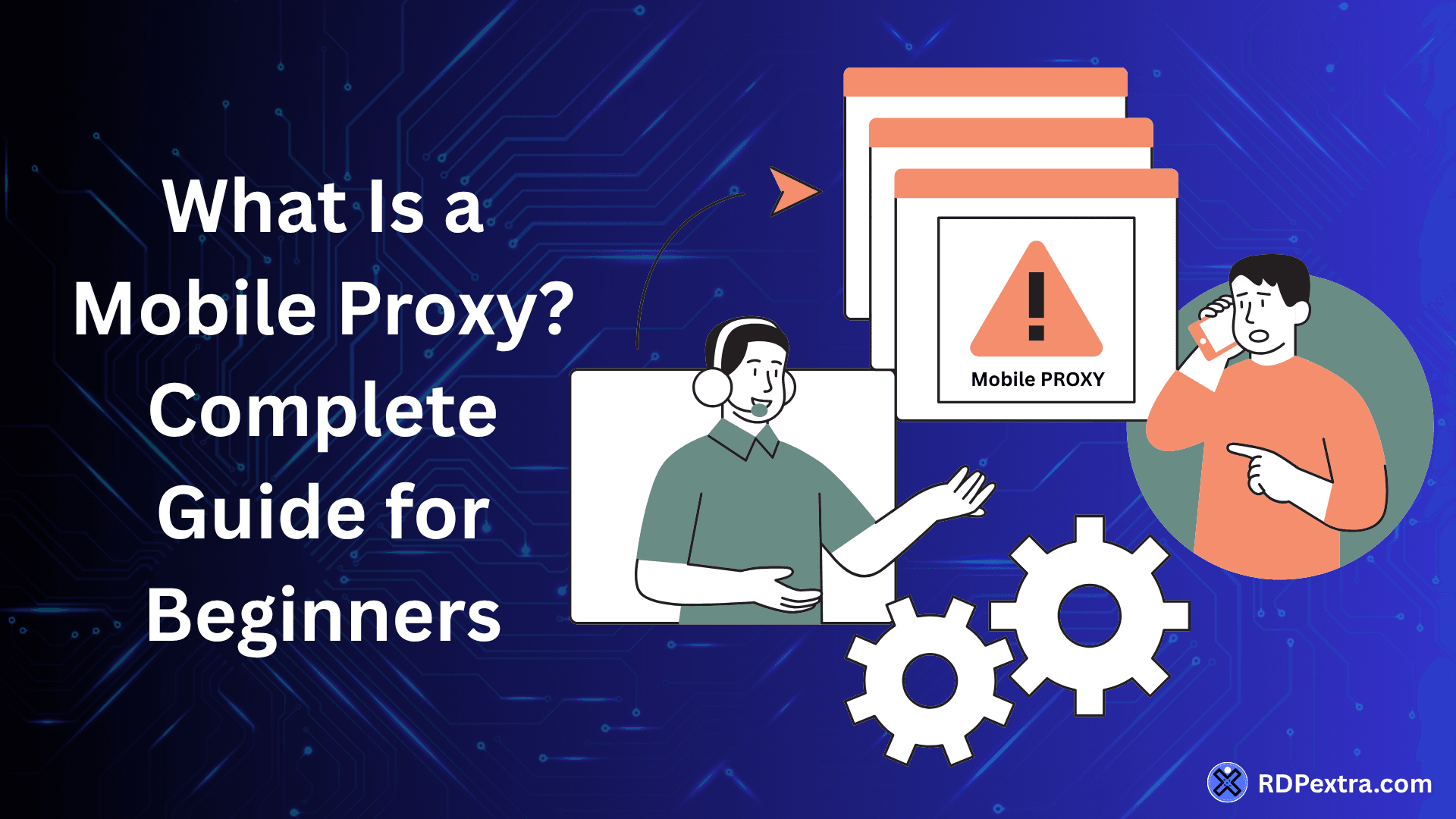 Mobile proxy infographic showing CGNAT, mobile carrier IPs, IP rotation, trust levels, use cases, and comparison with residential and datacenter proxies.