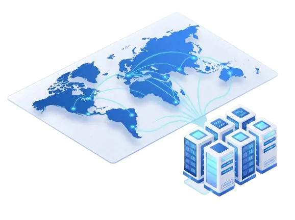 Global private RDP server network with secure Windows server infrastructure